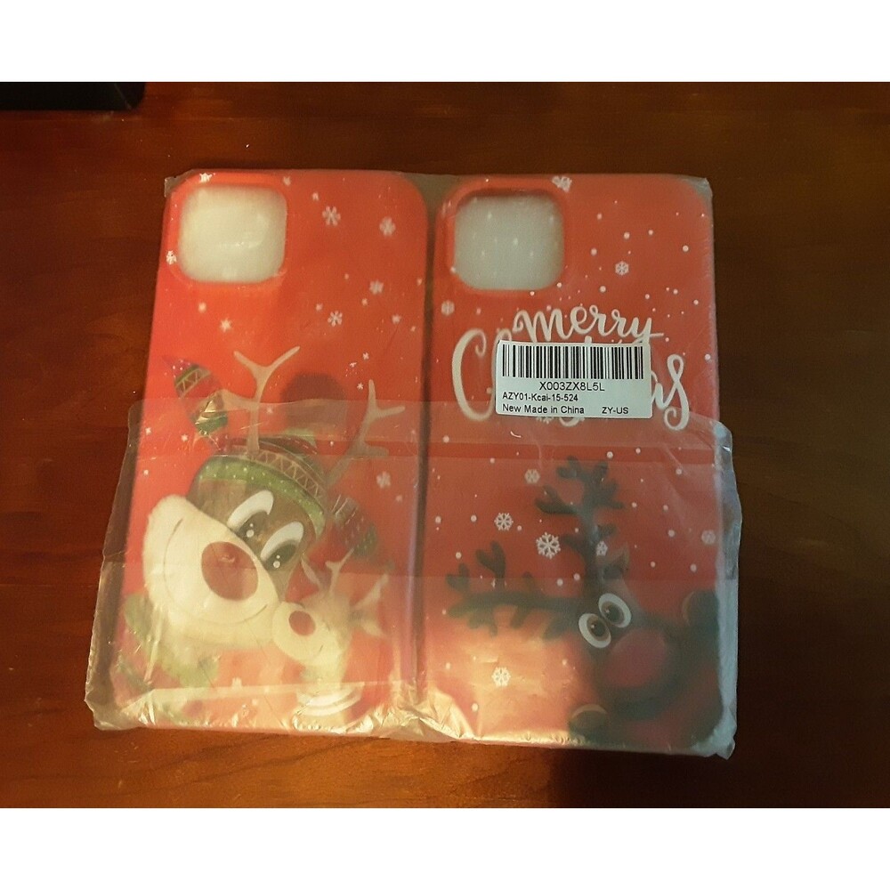 iPhone Merry Christmas Case Reindeer 2 Pack